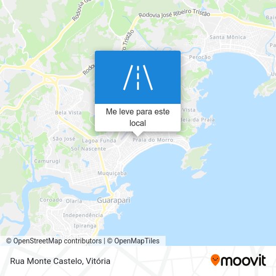 Rua Monte Castelo mapa