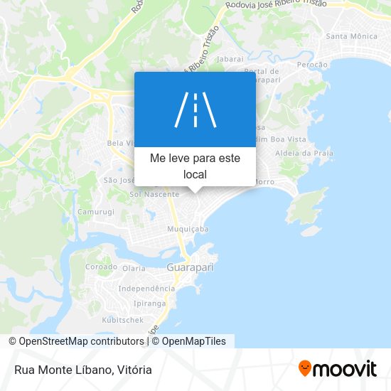 Rua Monte Líbano mapa
