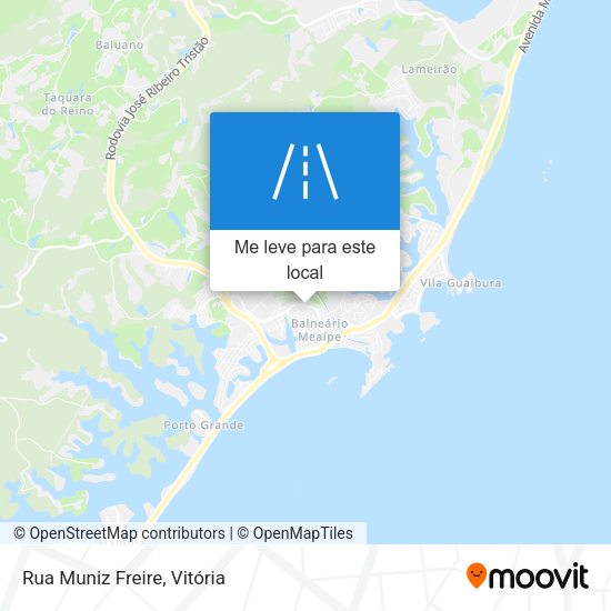 Rua Muniz Freire mapa