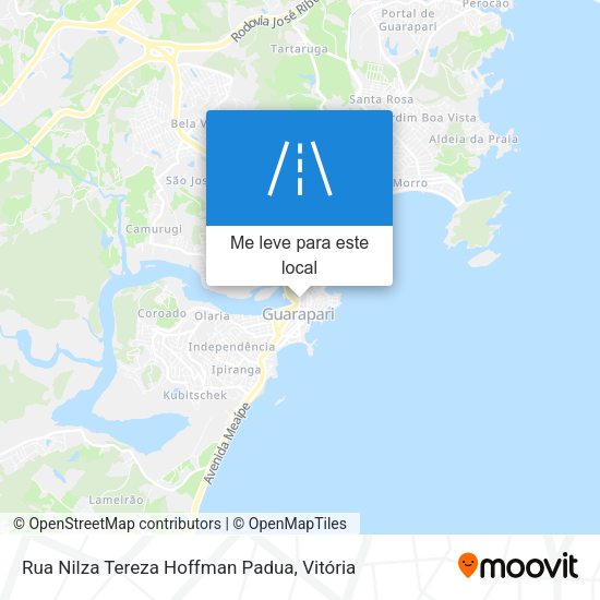 Rua Nilza Tereza Hoffman Padua mapa