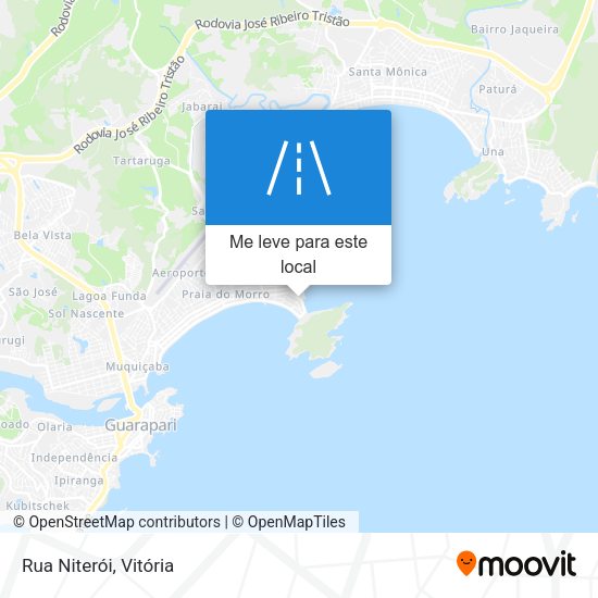 Rua Niterói mapa