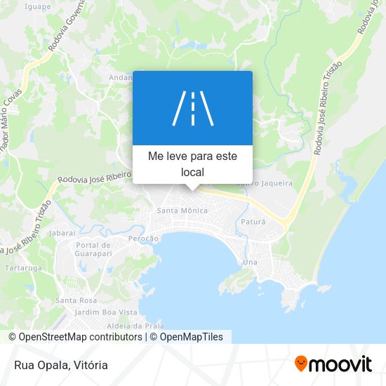 Rua Opala mapa