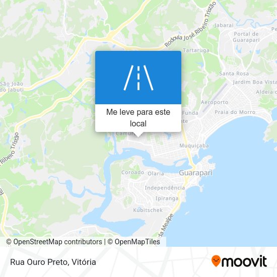 Rua Ouro Preto mapa