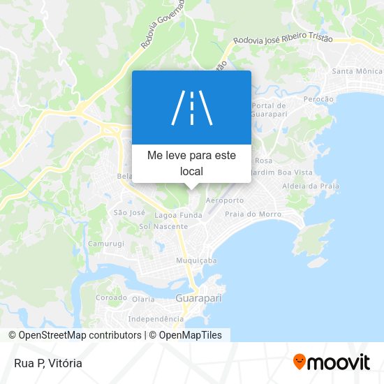 Rua P mapa