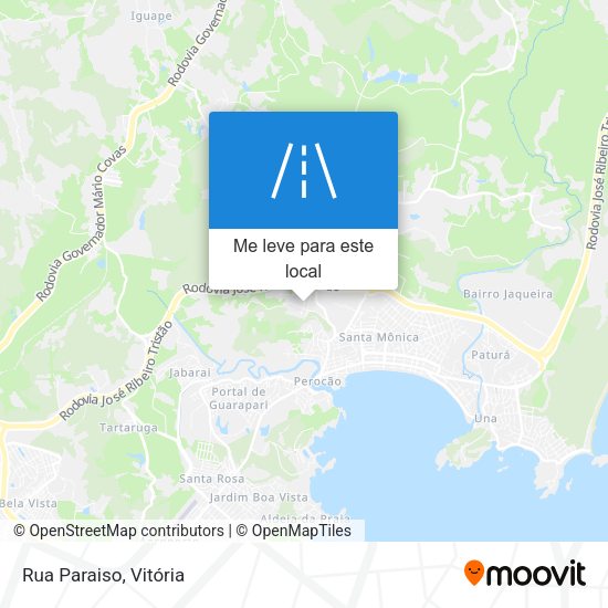 Rua Paraiso mapa