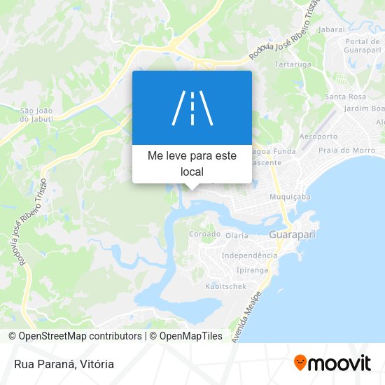 Rua Paraná mapa
