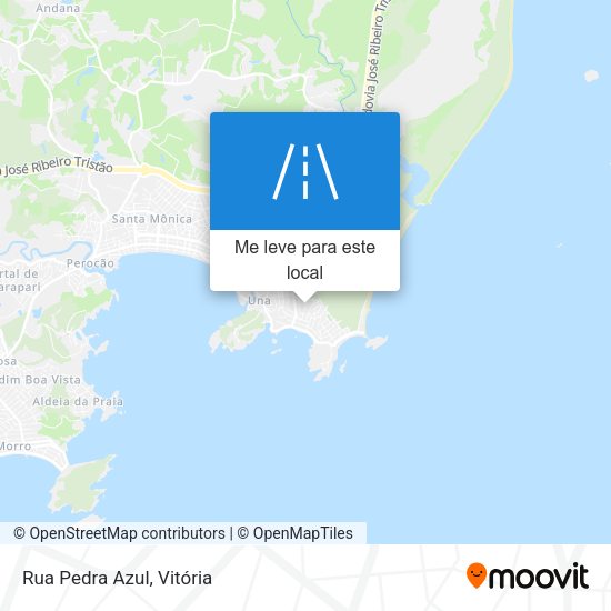 Rua Pedra Azul mapa