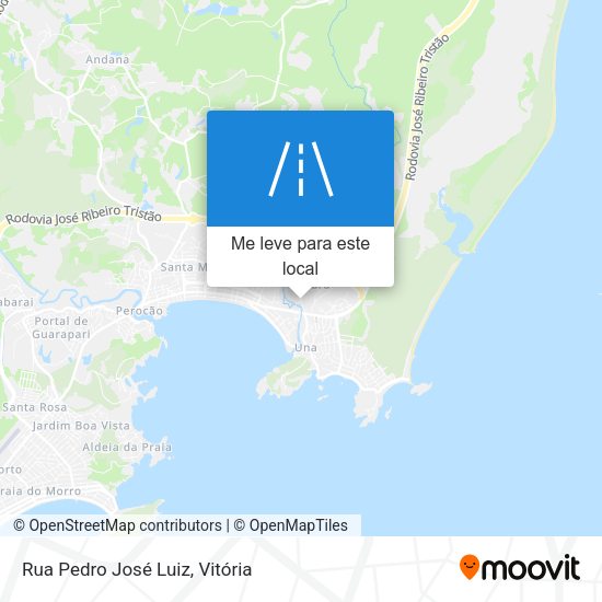 Rua Pedro José Luiz mapa