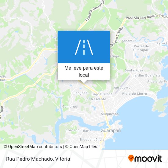 Rua Pedro Machado mapa