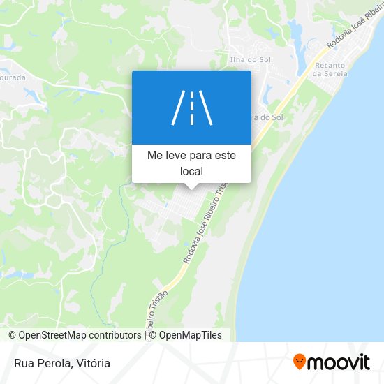 Rua Perola mapa