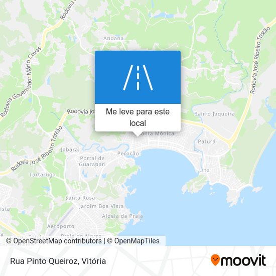 Rua Pinto Queiroz mapa