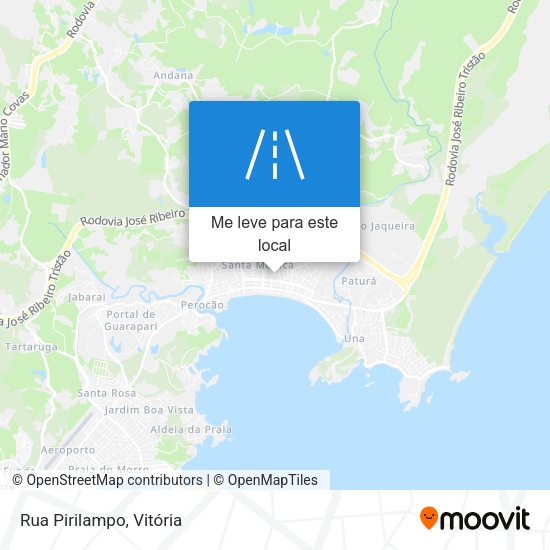Rua Pirilampo mapa