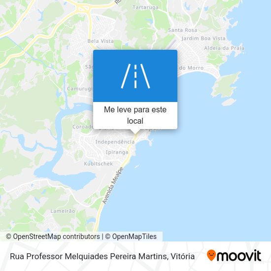 Rua Professor Melquiades Pereira Martins mapa