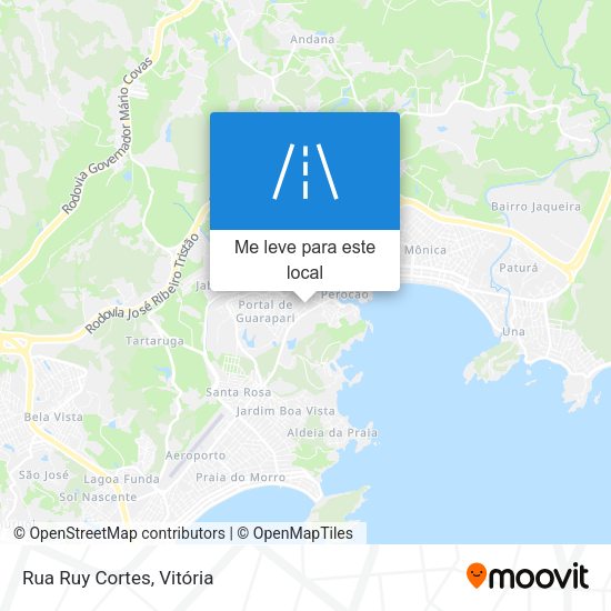 Rua Ruy Cortes mapa