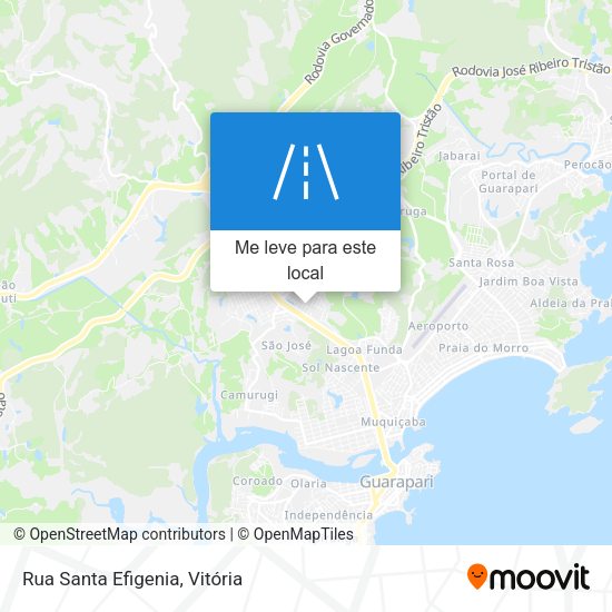 Rua Santa Efigenia mapa