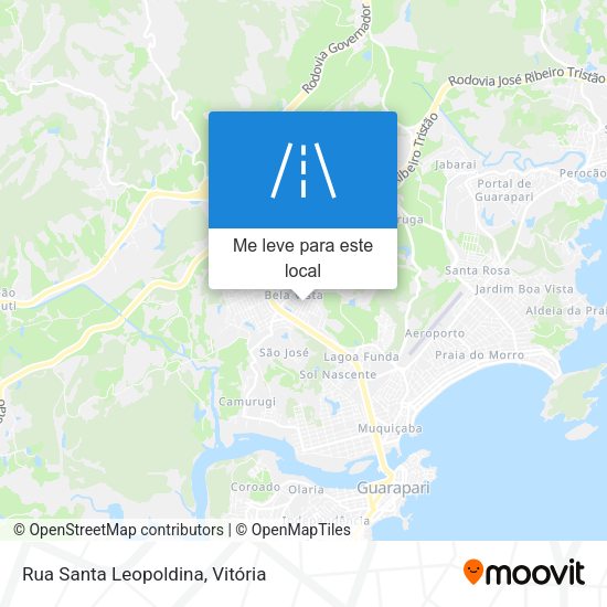 Rua Santa Leopoldina mapa