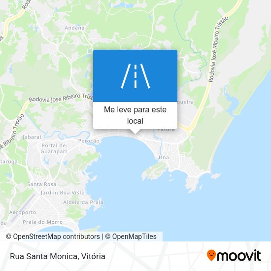 Rua Santa Monica mapa