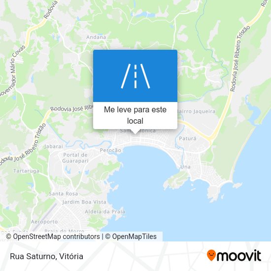 Rua Saturno mapa