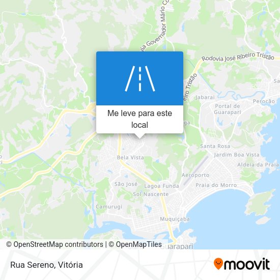 Rua Sereno mapa