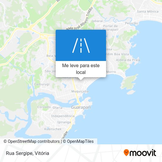 Rua Sergipe mapa