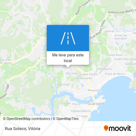 Rua Soteco mapa