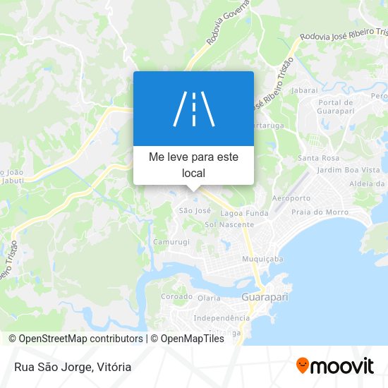 Rua São Jorge mapa