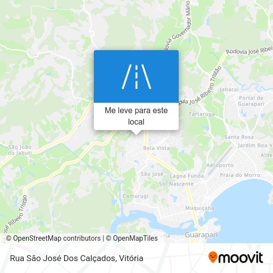 Rua São José Dos Calçados mapa