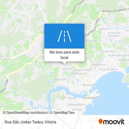 Rua São Judas Tadeu mapa