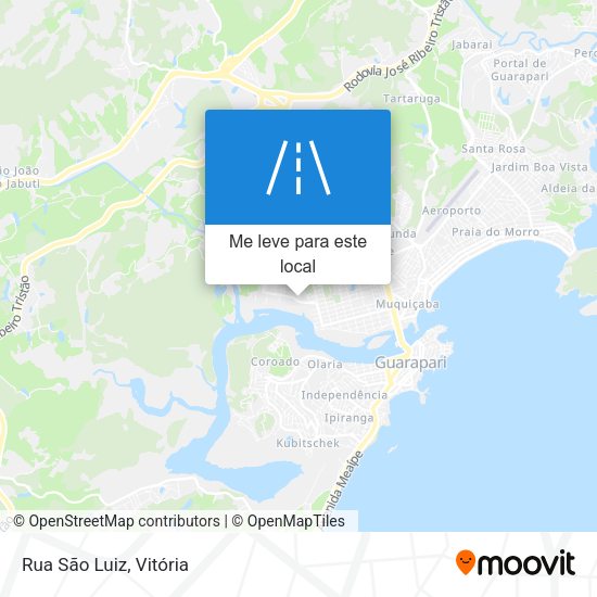 Rua São Luiz mapa