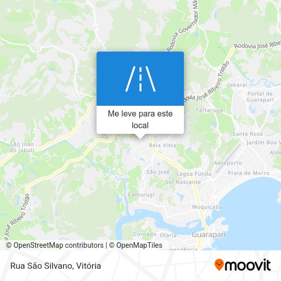 Rua São Silvano mapa