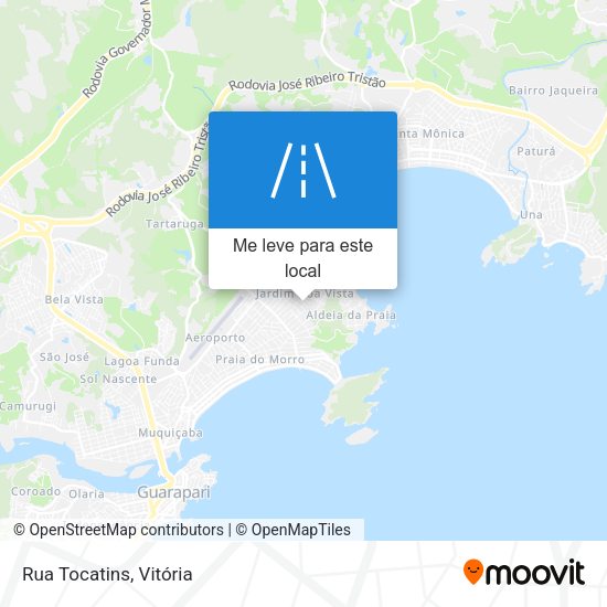 Rua Tocatins mapa