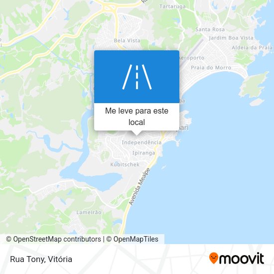 Rua Tony mapa