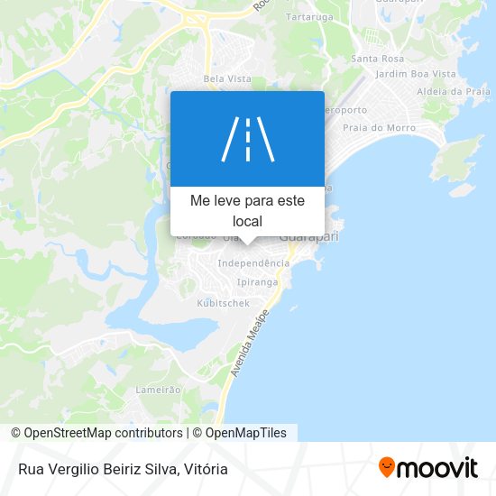 Rua Vergilio Beiriz Silva mapa