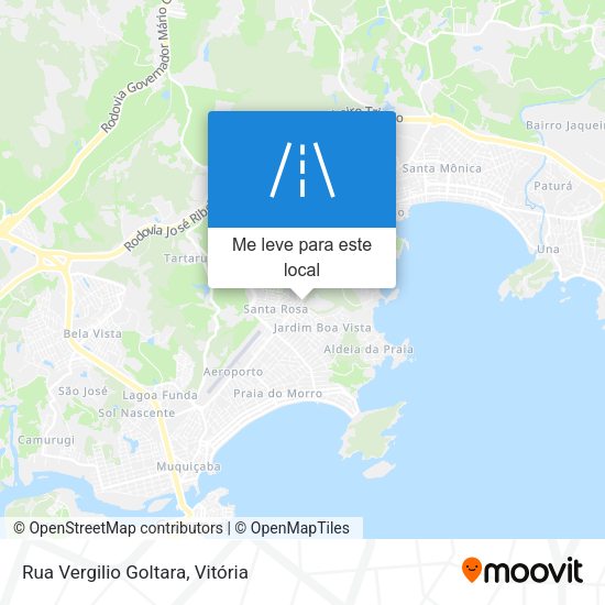 Rua Vergilio Goltara mapa