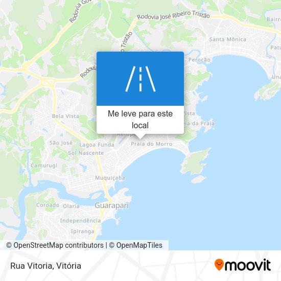 Rua Vitoria mapa
