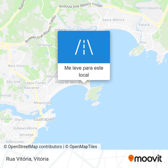 Rua Vitória mapa