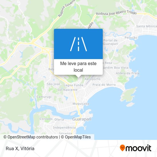 Rua X mapa