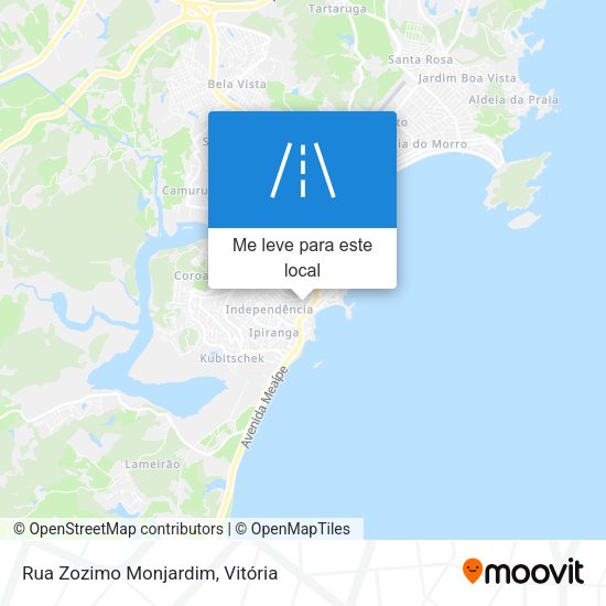 Rua Zozimo Monjardim mapa