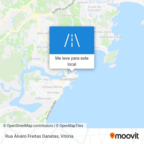 Rua Álvaro Freitas Danatas mapa