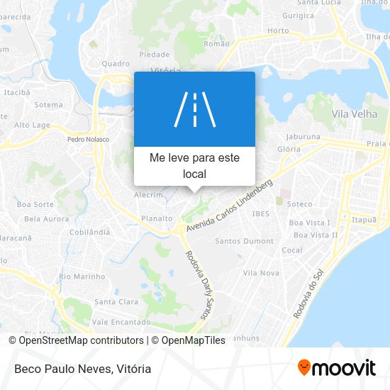 Beco Paulo Neves mapa
