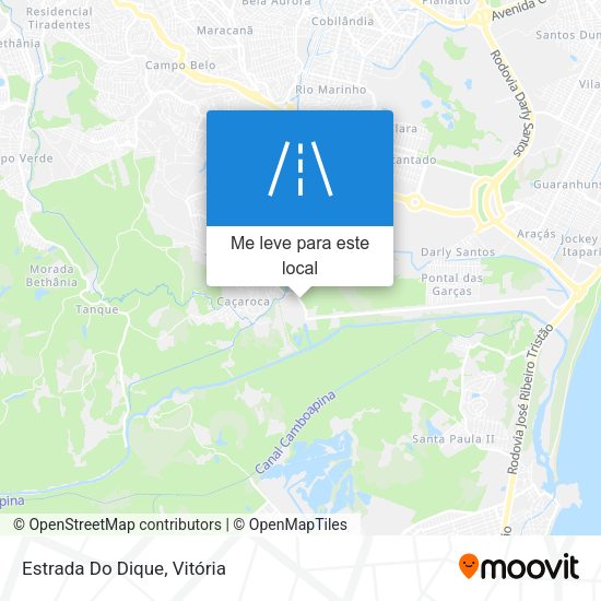 Estrada Do Dique mapa