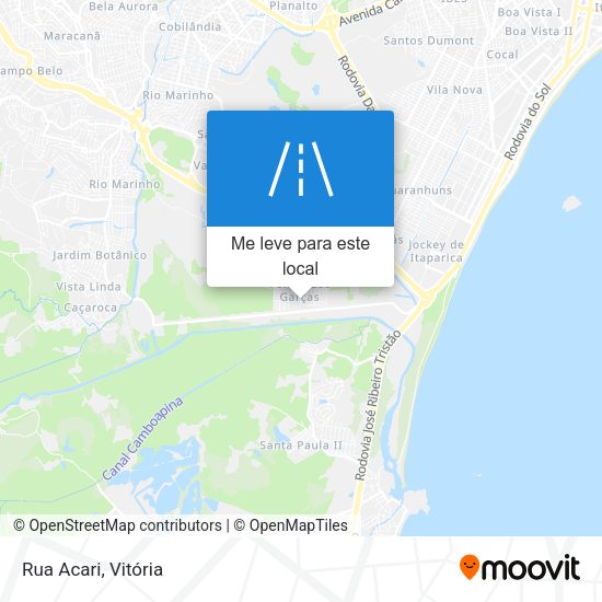 Rua Acari mapa