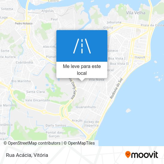 Rua Acácia mapa
