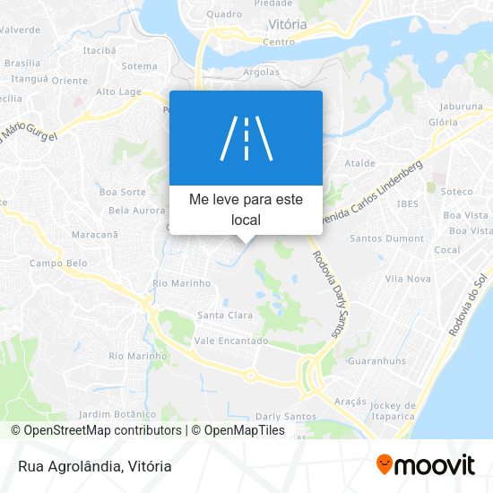 Rua Agrolândia mapa