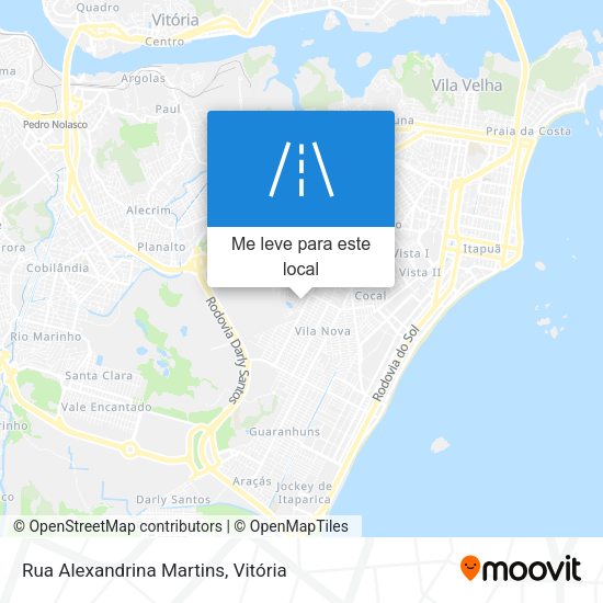 Rua Alexandrina Martins mapa