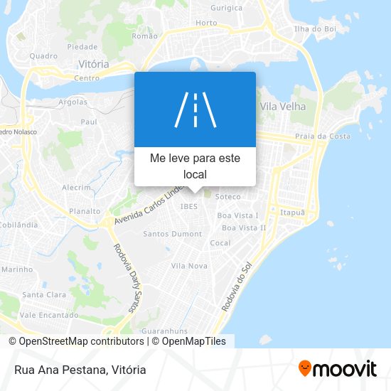 Rua Ana Pestana mapa