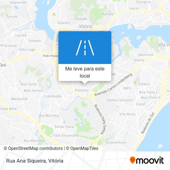 Rua Ana Siqueira mapa