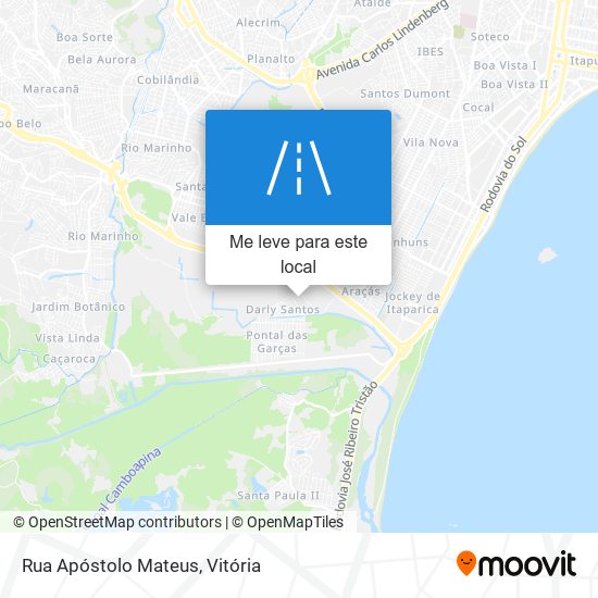 Rua Apóstolo Mateus mapa