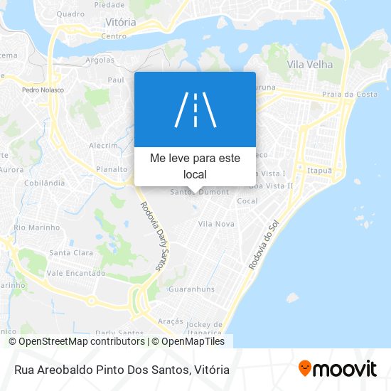 Rua Areobaldo Pinto Dos Santos mapa