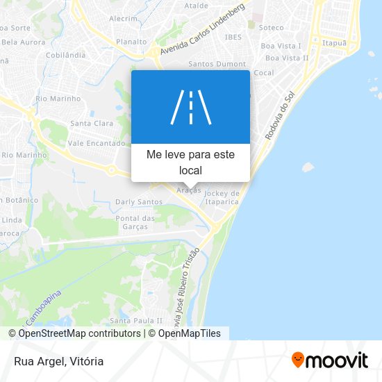 Rua Argel mapa